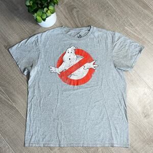 MAD ENGINE GHOSTBUSTERS Gray Crew Neck Short Sleeve T-Shirt Men’s Size Large